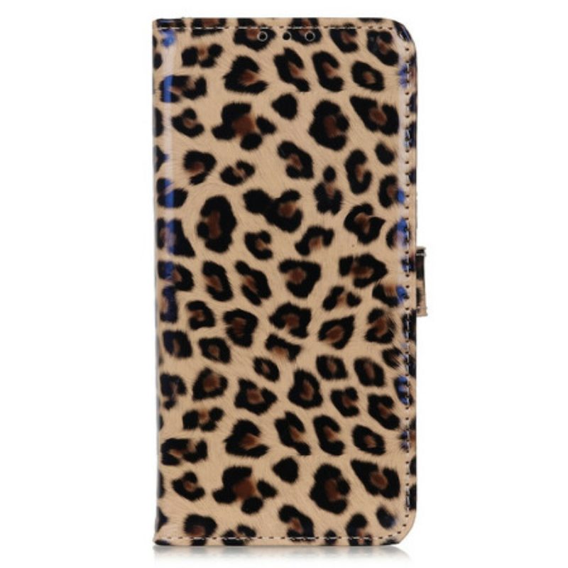 Lederhüllen Für iPhone 13 Pro Max Einfacher Leopard