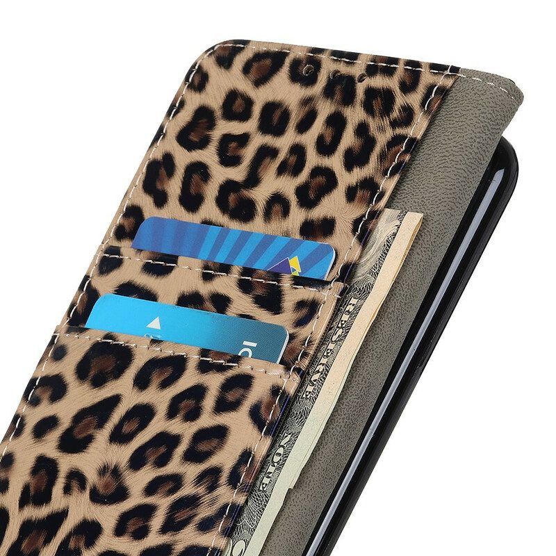 Lederhüllen Für iPhone 13 Pro Max Einfacher Leopard