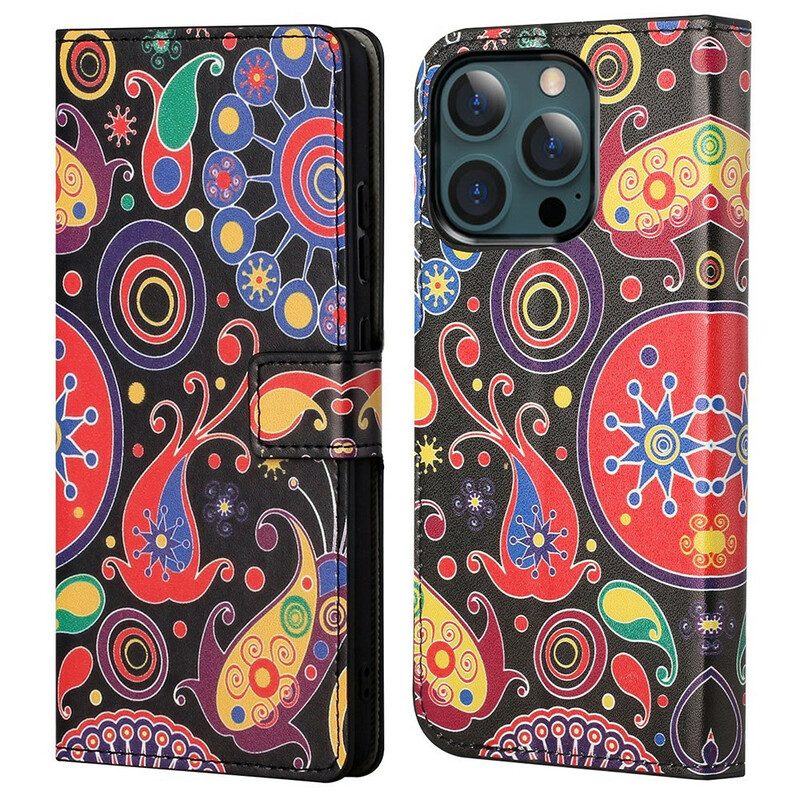 Lederhüllen Für iPhone 13 Pro Max Galaxy-design