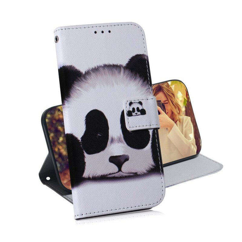 Lederhüllen Für iPhone 13 Pro Max Panda-gesicht