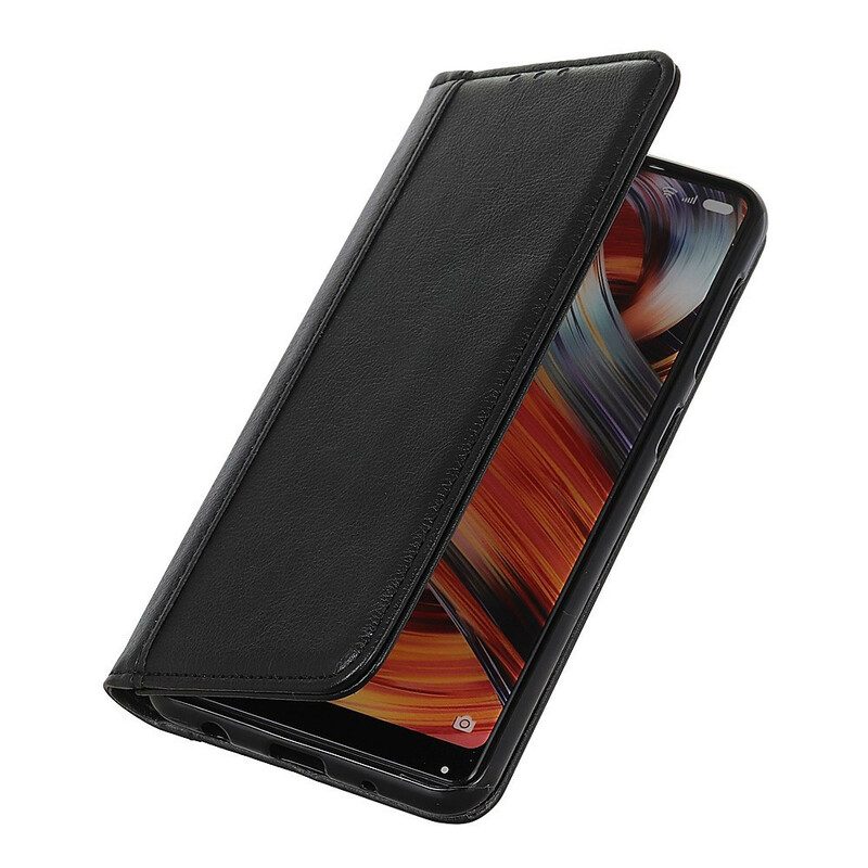 Schutzhülle Für iPhone 13 Pro Max Flip Case Farbige Version Aus Spaltleder