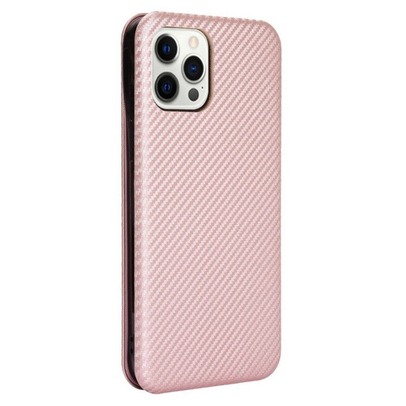 Schutzhülle Für iPhone 13 Pro Max Flip Case Kohlefaser