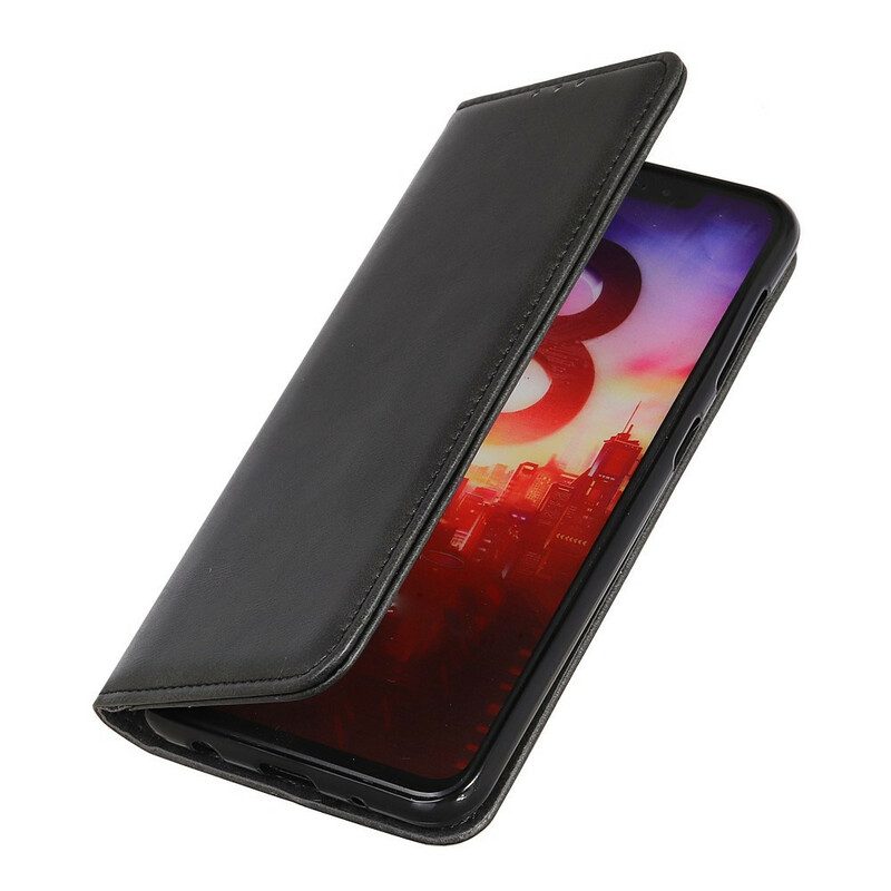 Schutzhülle Für iPhone 13 Pro Max Flip Case Litschi-spaltleder