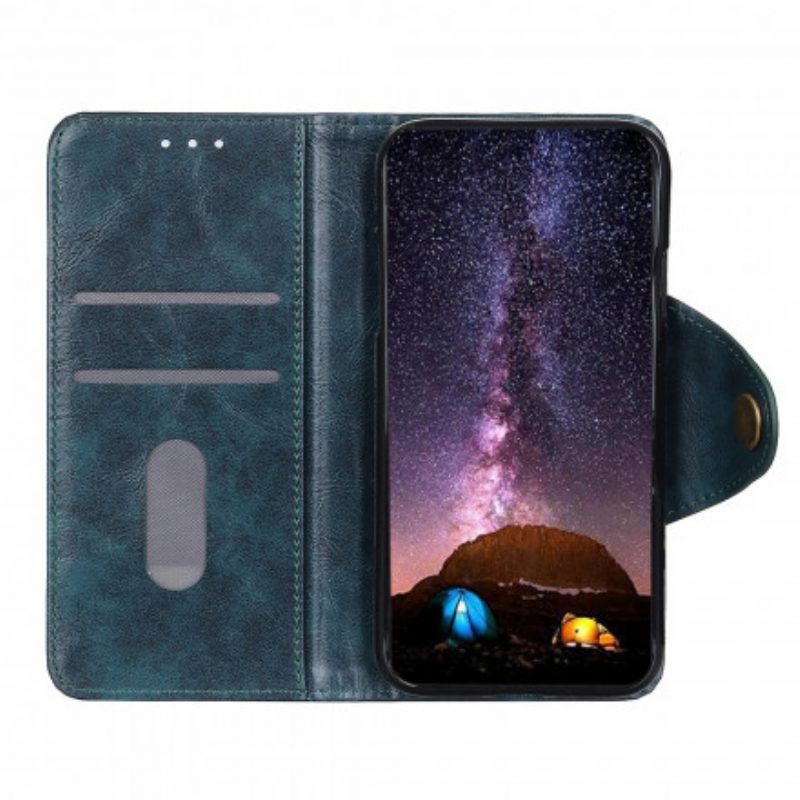 Flip Case Für Realme 8 / 8 Pro Glänzendes Kunstleder Khazneh