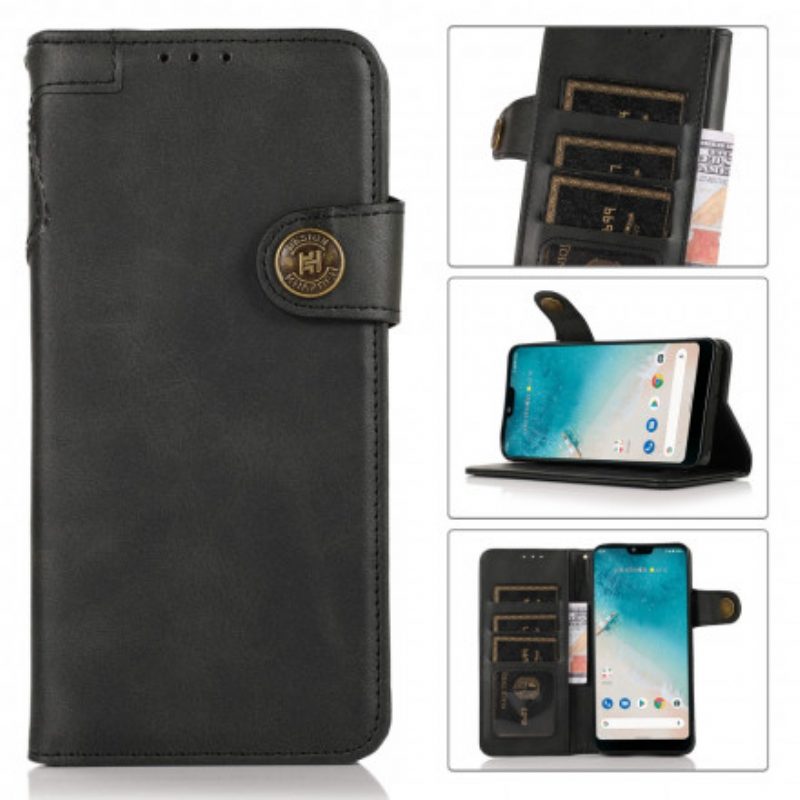 Flip Case Für Realme 8 / 8 Pro Khazneh Magnetknopf