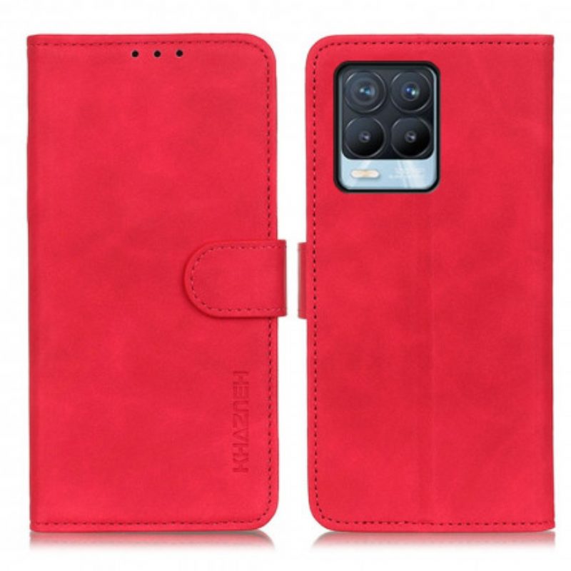 Flip Case Für Realme 8 / 8 Pro Khazneh Vintage-ledereffekt