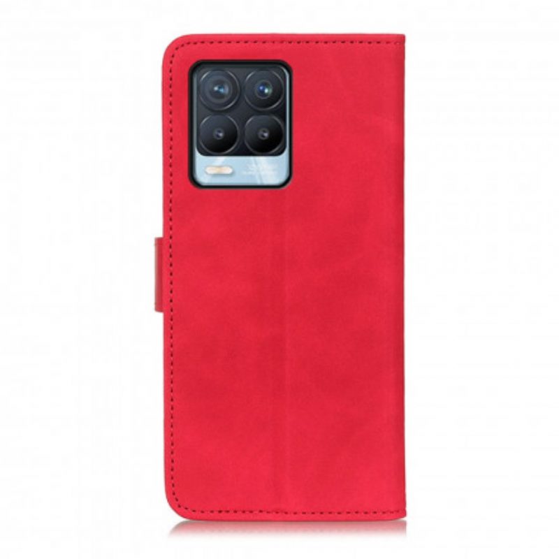 Flip Case Für Realme 8 / 8 Pro Khazneh Vintage-ledereffekt