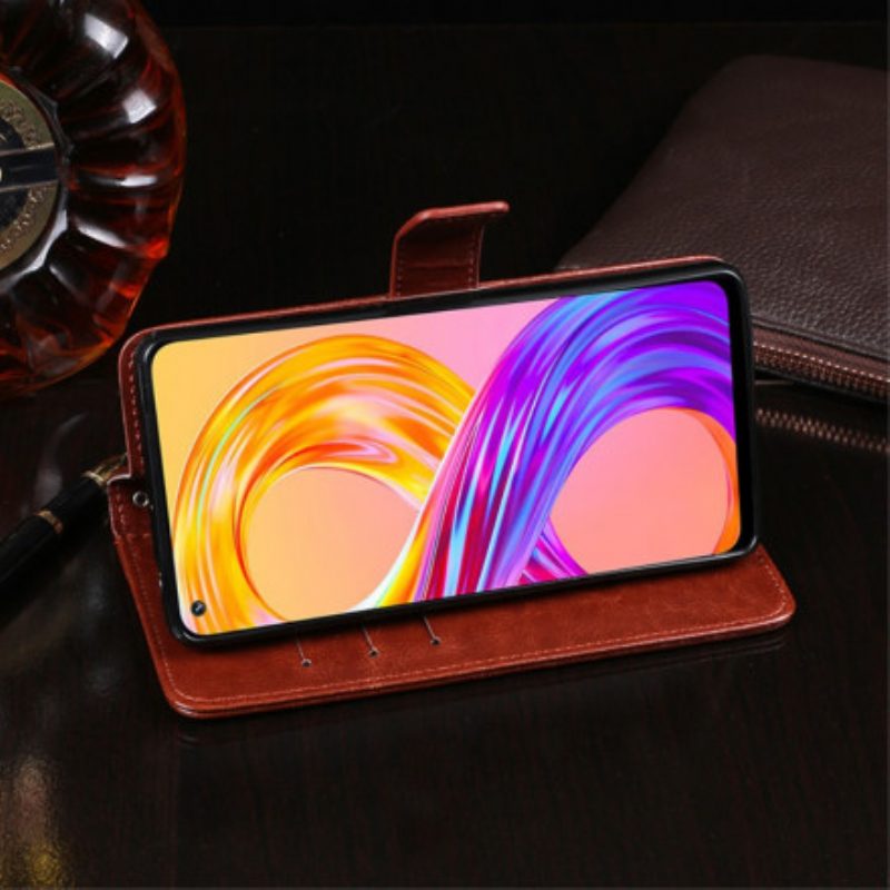 Flip Case Für Realme 8 / 8 Pro Kunstleder Idewei