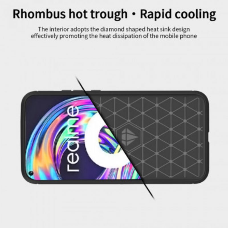 Hülle Für Realme 8 / 8 Pro Mofi Gebürstete Kohlefaser