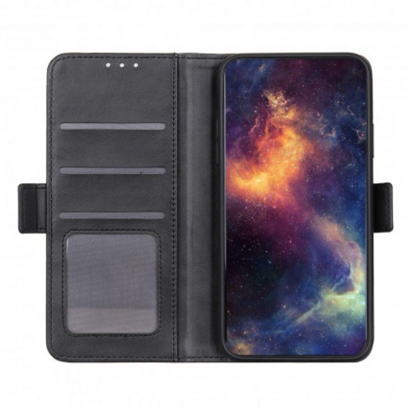 Lederhüllen Für Realme 8 / 8 Pro Flip Case Doppelte Klappe