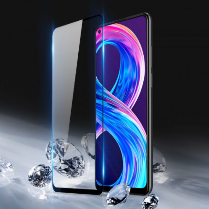 Realme 8/8 Pro Displayschutzfolie Aus Gehärtetem Glas Mit Schwarzen Kanten