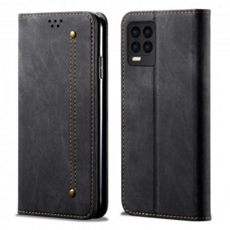 Schutzhülle Für Realme 8 / 8 Pro Flip Case Denim-stoff