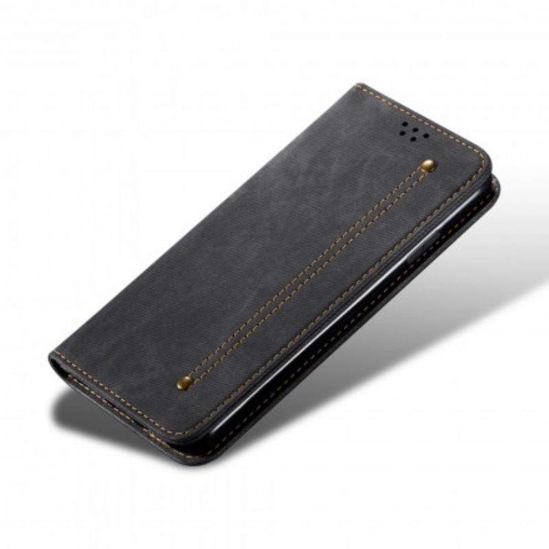 Schutzhülle Für Realme 8 / 8 Pro Flip Case Denim-stoff