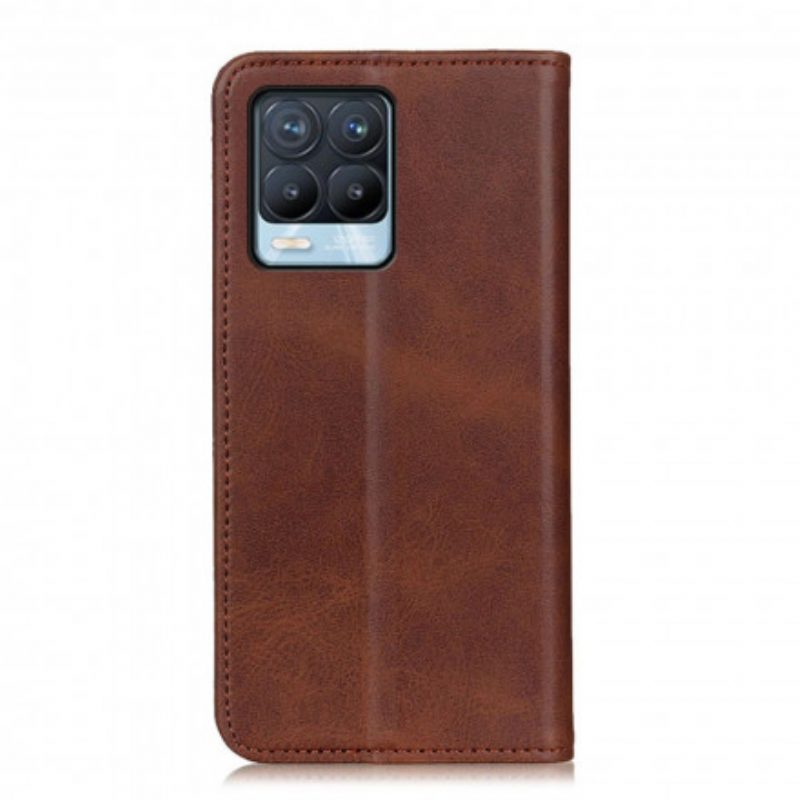 Schutzhülle Für Realme 8 / 8 Pro Flip Case Elegantes Spaltleder