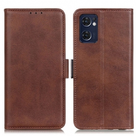 Flip Case Für Oppo Find X5 Lite Flip Case Doppelte Klappe