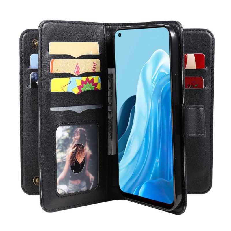 Flip Case Für Oppo Find X5 Lite Multi-karten