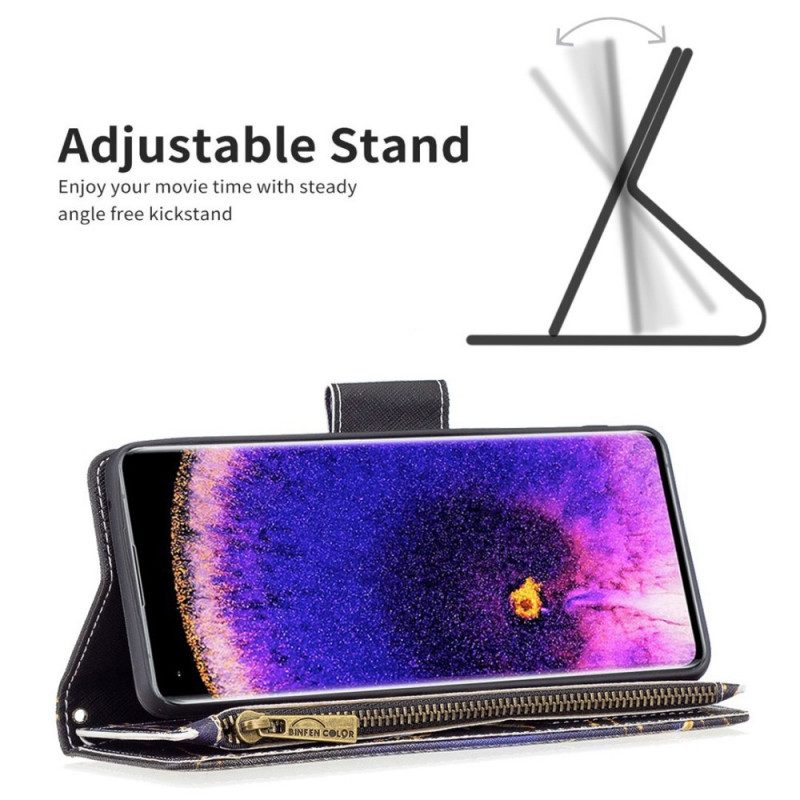 Flip Case Für Oppo Find X5 Lite Royal Butterfly Reißverschlusstasche