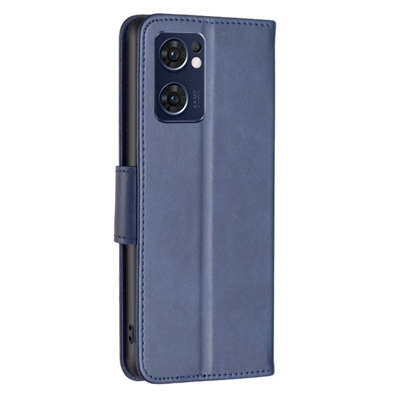 Flip Case Für Oppo Find X5 Lite Schrägverschluss