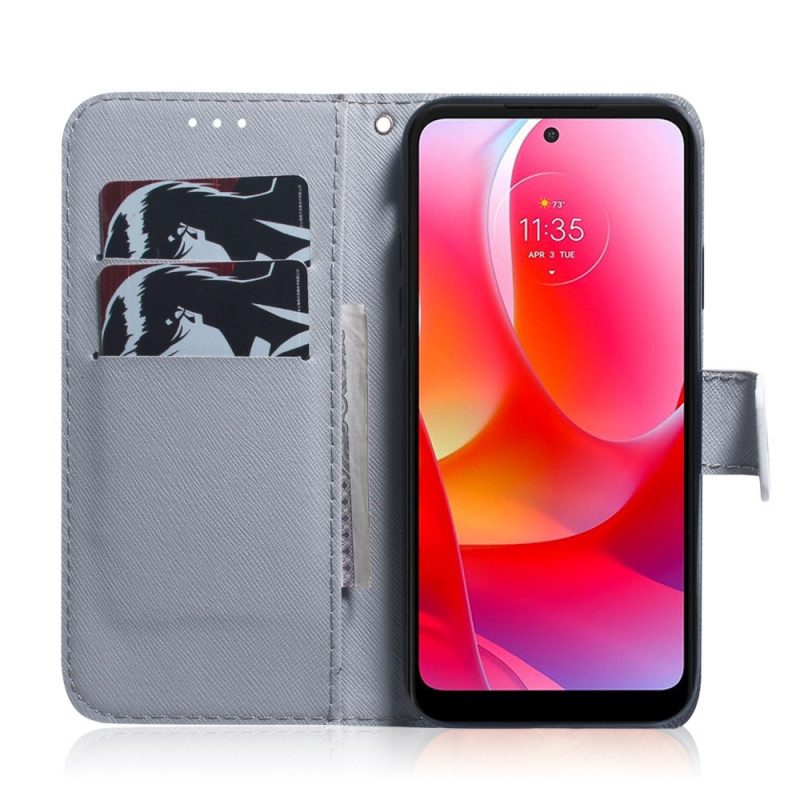 Flip Case Für Oppo Find X5 Lite Tigergesicht