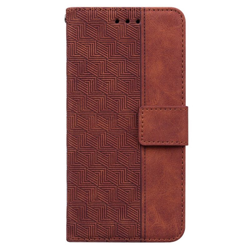 Flip Case Für Oppo Find X5 Lite Würfeltextur