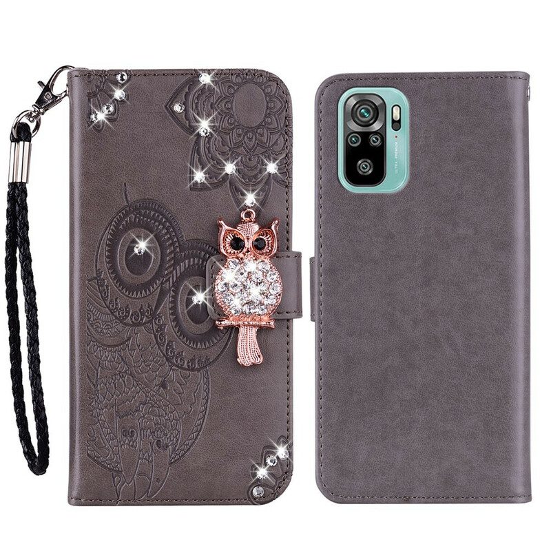 Flip Case Für Xiaomi Redmi Note 10 / 10S Eulen-mandala Und Charme