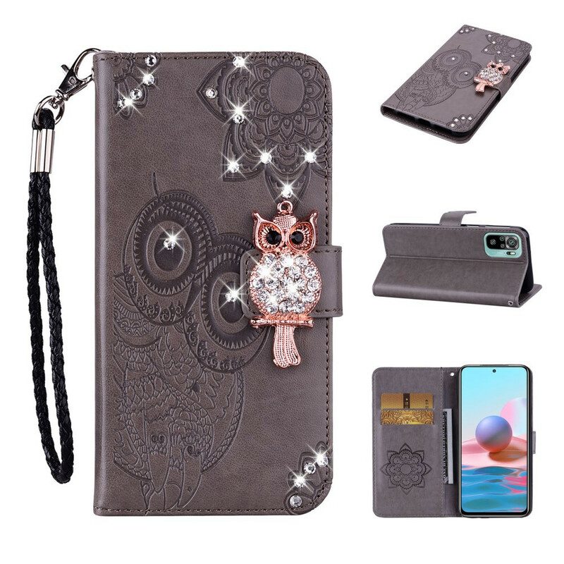 Flip Case Für Xiaomi Redmi Note 10 / 10S Eulen-mandala Und Charme