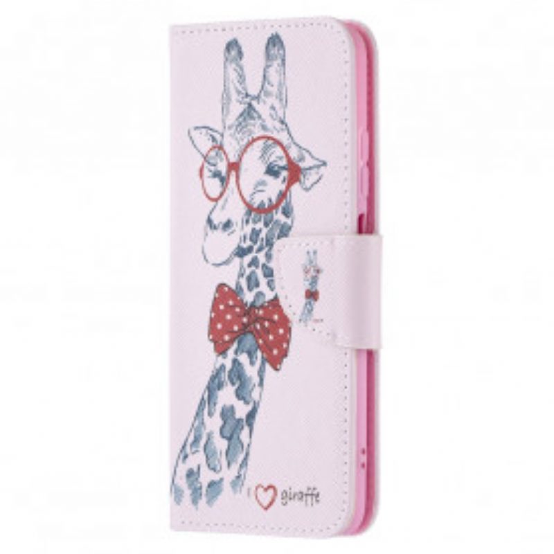 Flip Case Für Xiaomi Redmi Note 10 / 10S Kluge Giraffe