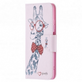 Flip Case Für Xiaomi Redmi Note 10 / 10S Kluge Giraffe