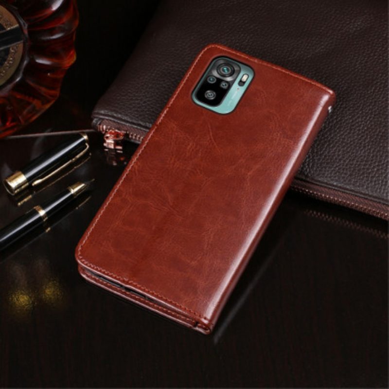 Flip Case Für Xiaomi Redmi Note 10 / 10S Kunstleder Idewei