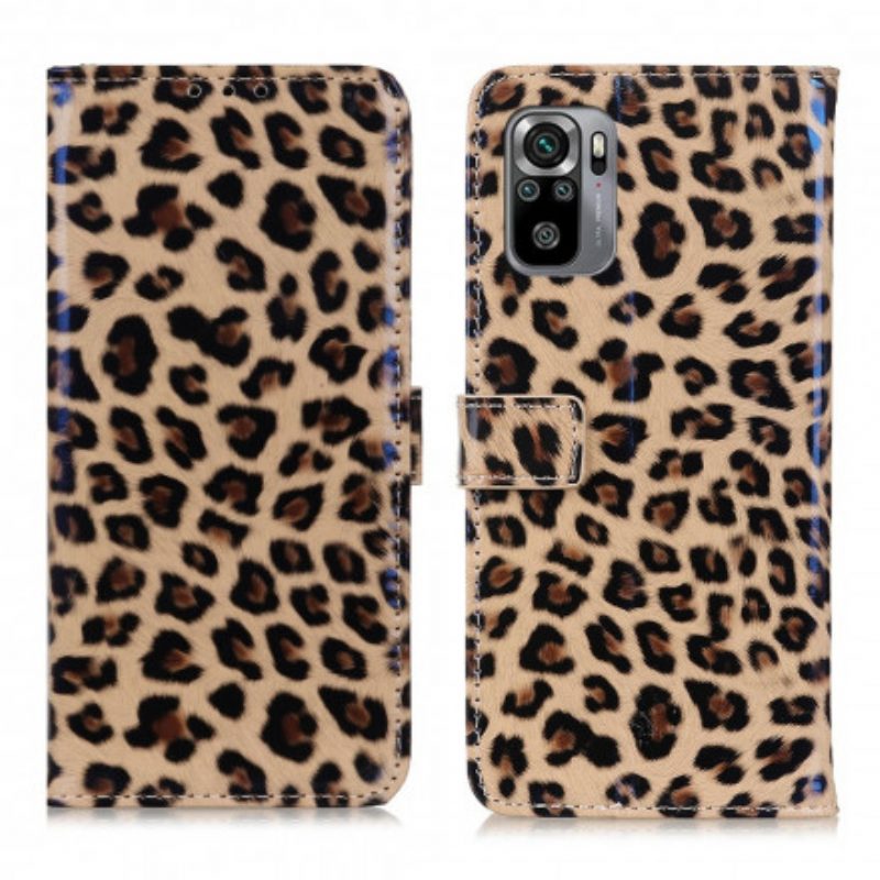 Flip Case Für Xiaomi Redmi Note 10 / 10S Leopard