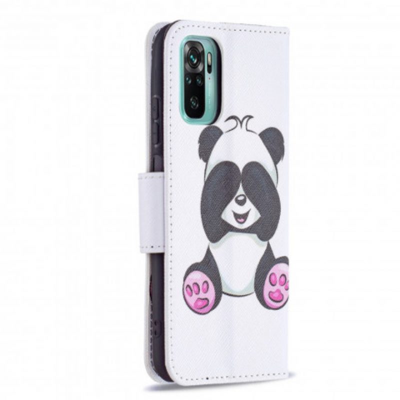 Flip Case Für Xiaomi Redmi Note 10 / 10S Panda-spaß