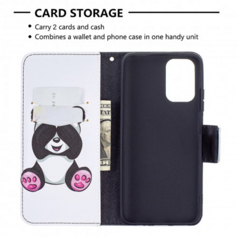 Flip Case Für Xiaomi Redmi Note 10 / 10S Panda-spaß