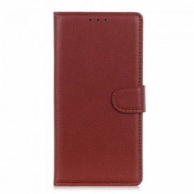 Flip Case Für Xiaomi Redmi Note 10 / 10S Premium-litschi-ledereffekt