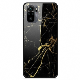 Handyhülle Für Xiaomi Redmi Note 10 / 10S Supreme Marble Gehärtetes Glas