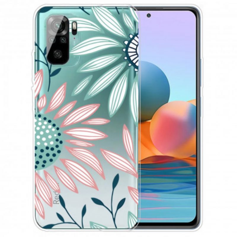 Handyhülle Für Xiaomi Redmi Note 10 / 10S Transparente Eine Blume