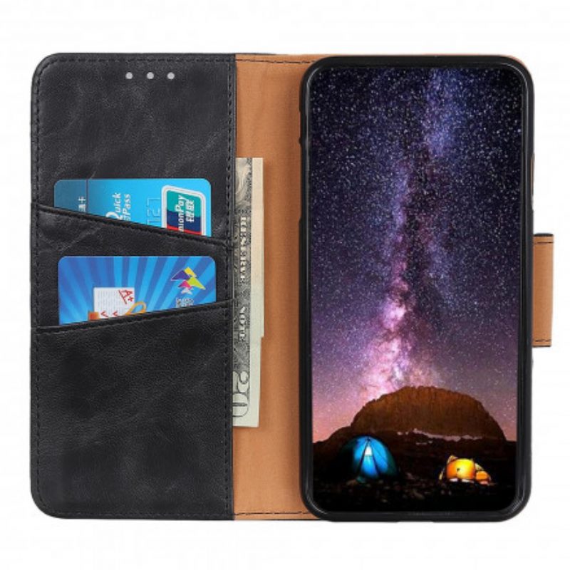 Lederhüllen Für Xiaomi Redmi Note 10 / 10S Flip Case Magnetische Klappe