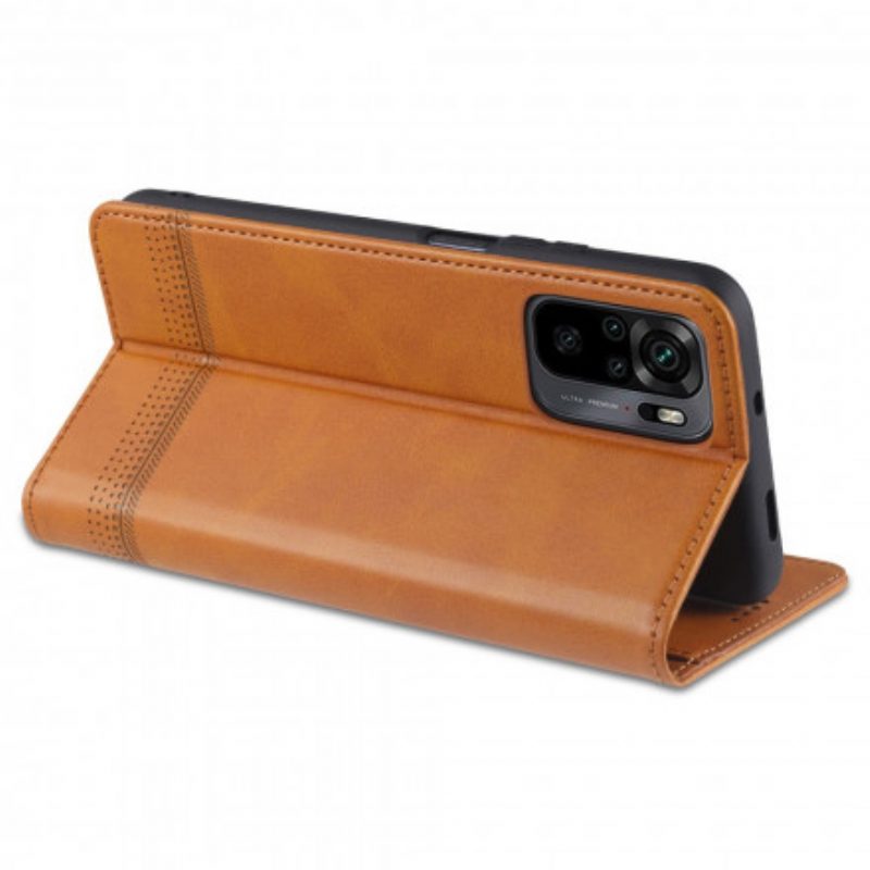 Schutzhülle Für Xiaomi Redmi Note 10 / 10S Flip Case Azns Leder-styling