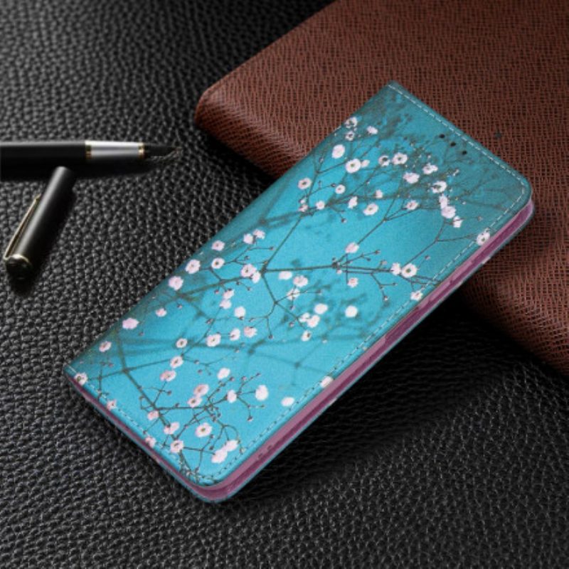 Schutzhülle Für Xiaomi Redmi Note 10 / 10S Flip Case Blühende Zweige