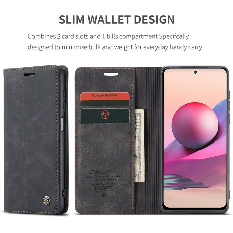 Schutzhülle Für Xiaomi Redmi Note 10 / 10S Flip Case Caseme Ledereffekt