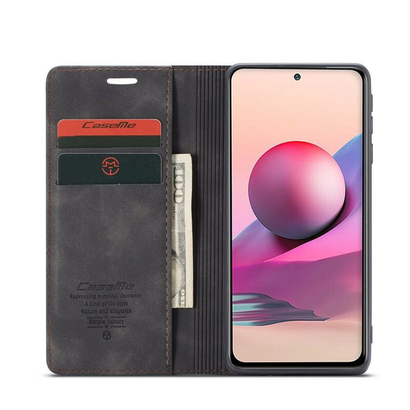 Schutzhülle Für Xiaomi Redmi Note 10 / 10S Flip Case Caseme Ledereffekt