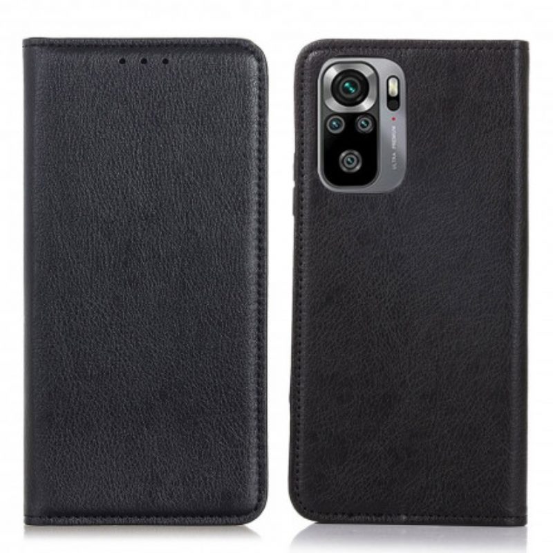 Schutzhülle Für Xiaomi Redmi Note 10 / 10S Flip Case Litschi-spaltleder