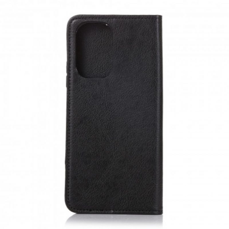 Schutzhülle Für Xiaomi Redmi Note 10 / 10S Flip Case Litschi-spaltleder