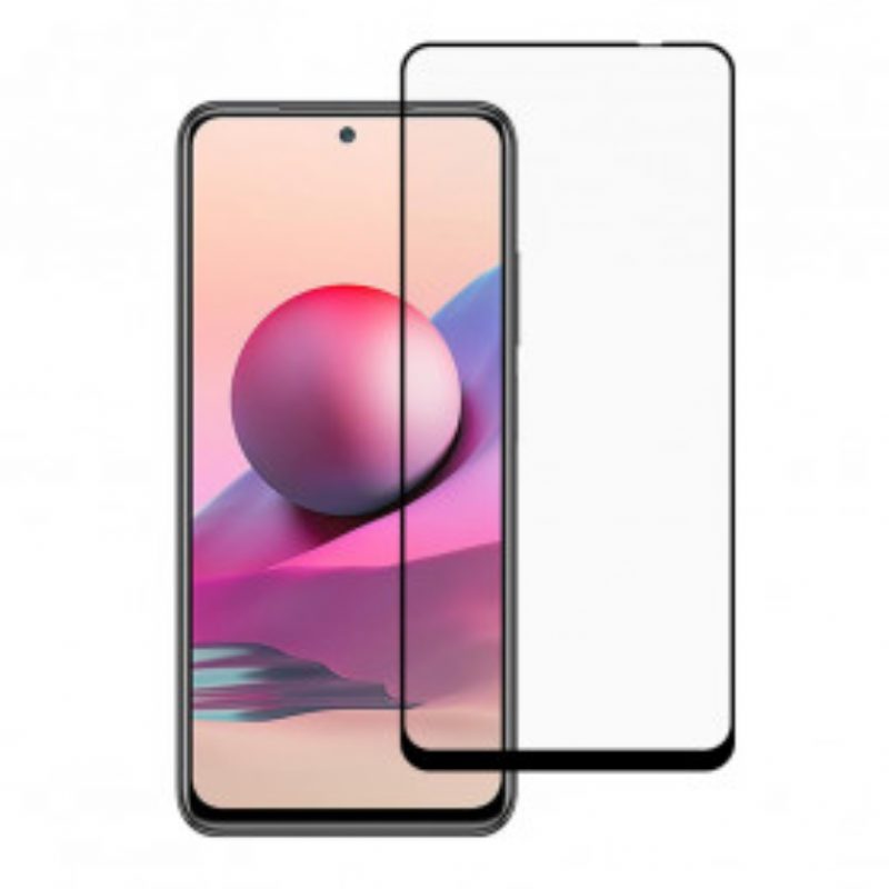 Xiaomi Redmi Note 10/10S/Poco M5S Displayschutzfolie Aus Gehärtetem Glas Mit Schwarzem Rand