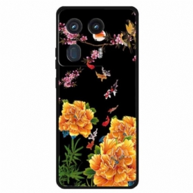 Hülle Motorola Edge 50 Ultra Handyhülle Blumen Und Fische