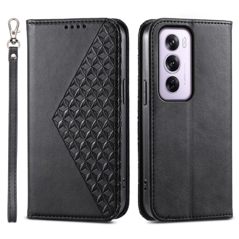 Flip Case Oppo Reno 12 Pro 5g Riemchendiamanten