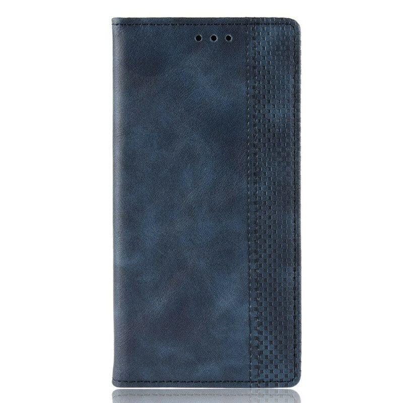 Schutzhülle Für Realme 7 Pro Flip Case Stilisierter Vintage-ledereffekt