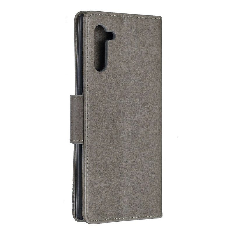 Flip Case Für Samsung Galaxy Note 10 Flip Case Schmetterlinge Und Schräge Klappe