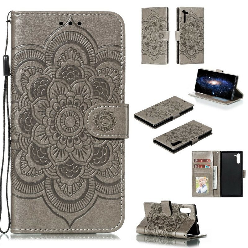 Flip Case Für Samsung Galaxy Note 10 Vollständiges Mandala