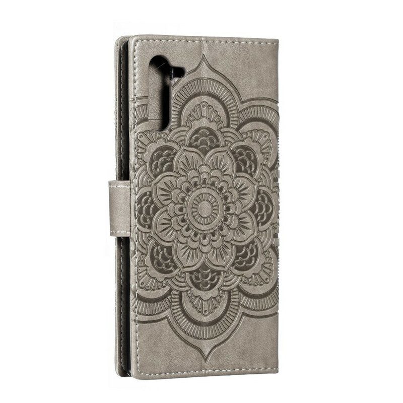 Flip Case Für Samsung Galaxy Note 10 Vollständiges Mandala