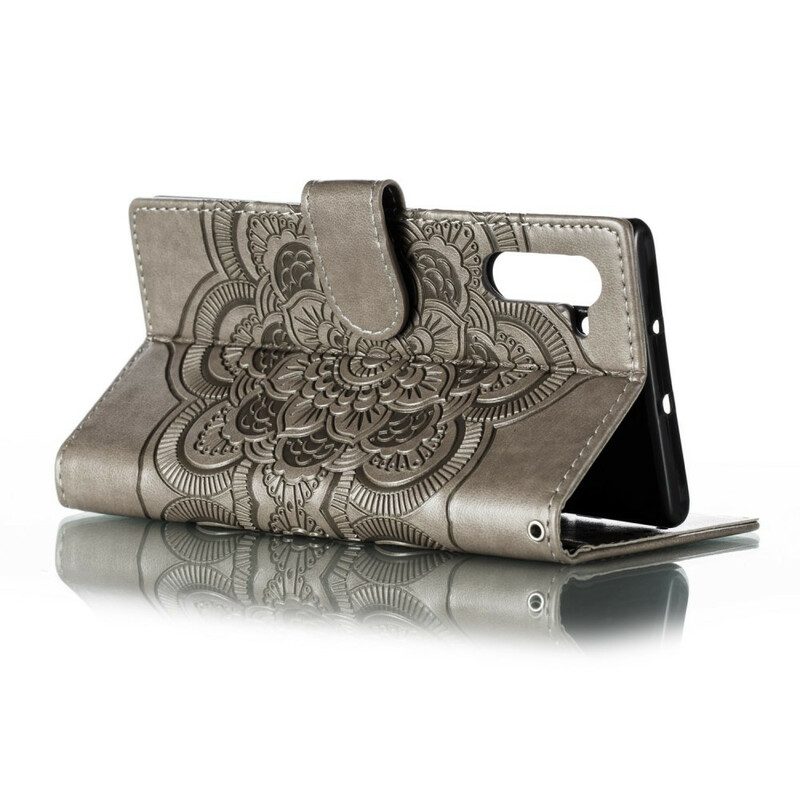 Flip Case Für Samsung Galaxy Note 10 Vollständiges Mandala